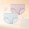 Women's 100% Mulberry Silk Mid-Waist Lace Briefs (2-Pack)