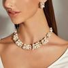 Two-Piece Light Luxury Choker Pearl Jewelry Sets Accessory Necklace Set  Banquet