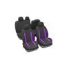 Jeu De Housses - Banquette Arrière Fractionable - Maille Frappée Noir - Mesh Et Joncs Violet