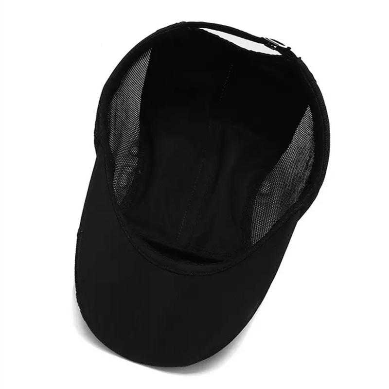 Quick Drying UV Protection Baseball Cap for Outdoor Activities - Breathable and Soft Top with Contrast Color Design and Adjustab