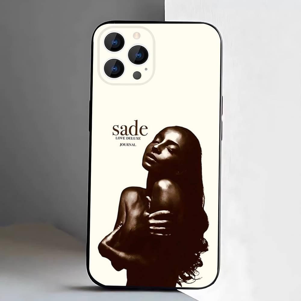 Sade Adu Love Deluxe Etui na Telefon Dla iPhone 17,16,15,14,13,12,Pro,Max,Plus,E,SE4,Air,Mini Czarne Miękkie Etui