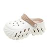 Couple Hole Shoes Men's and Women's Garden Shoes Bag Head Drag EVA Beach Shoes Breathable Sandals Two Wear Cool Slippers Non-slip