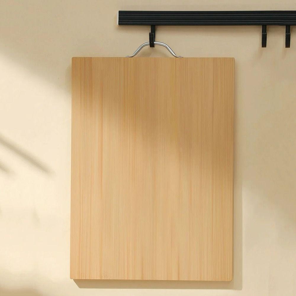 With Handle Bamboo Chopping Board Rectangle Wooden Tray Kitchen Cutting Board Home Use