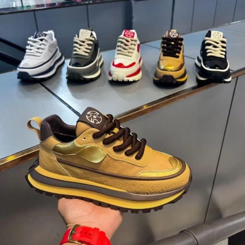 Mode Herren Vulkanisierte Schuhe Plateau Sport Laufschuhe Hohe Qualität Rutschfest Verschleißfest Wanderschuh Männlicher Freizeitschuh