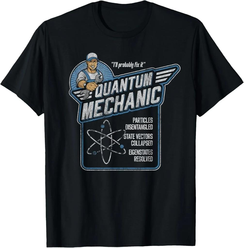 Quantum Physics Student Science Tshirt Printed Graphic Tshirt Womens Tshirt Vintage Summer Streetwear Harajuku Fashion Y2K