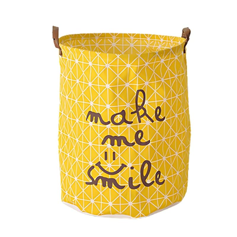 

[Aqua Venus] Cleaning bag Things you can do by yourself (Smile) Laundry basket foldable laundry basket Versatile to make helping fun toy storage bag