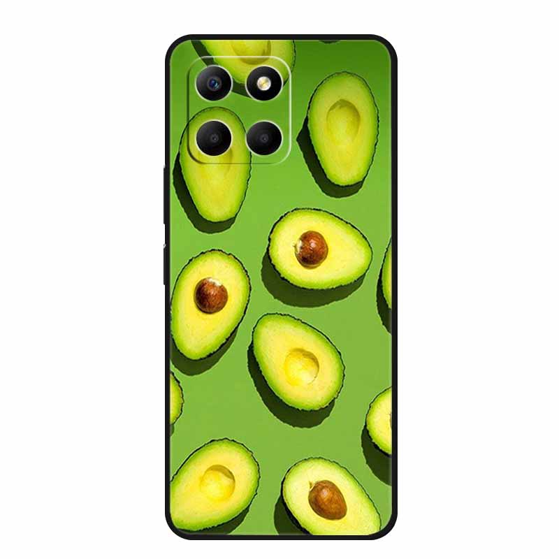 Etui For Honor X6a Zwierzęta TPU Silikon Miękki Tylny Pokrowiec na Telefon dla Huawei Honor X6a HonorX6A 2023 Ochronny Wilk Czarny Fajny Capa