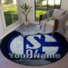 FC Schalke 04 Custom Name Round Area Rug,Carpet Rug for Living Room Bedroom Sofa Playroom Decor,Non-slip Floor Mat