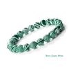New Blue Malachite Natural Stone Bracelets Women Men Chakra Prayer Mala Buddhist Beads Bracelet Bangle Yoga Strand Charm Jewelry