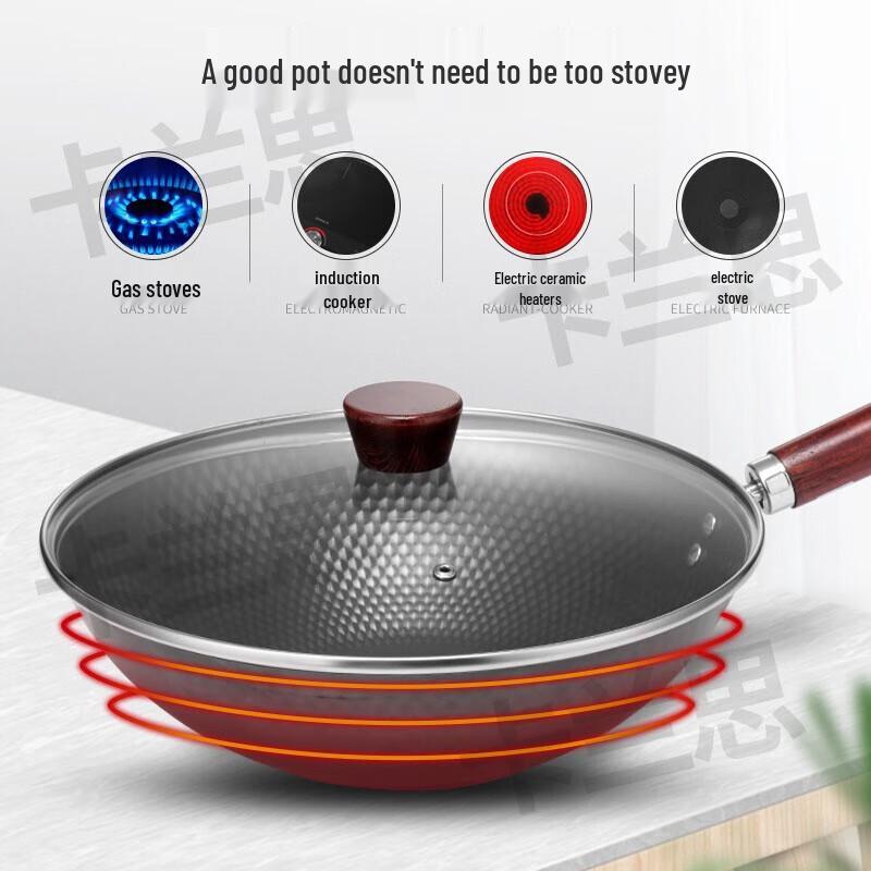 

Kalans Black Diamond Non-Stick Iron Wok