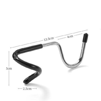 2Pcs Nonslip Light Poles Hook Outdoor Camping Lamp Hook Stainless Steels Pigtail Hook Portable Tent Poles Lamp Hanger