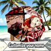 Custom Name Personalized Genshin Impact Print Umbrella, Auto Open Close, 8‑Rib Sturdy Frame, Commute Camping Hiking Use, Birthday Gift