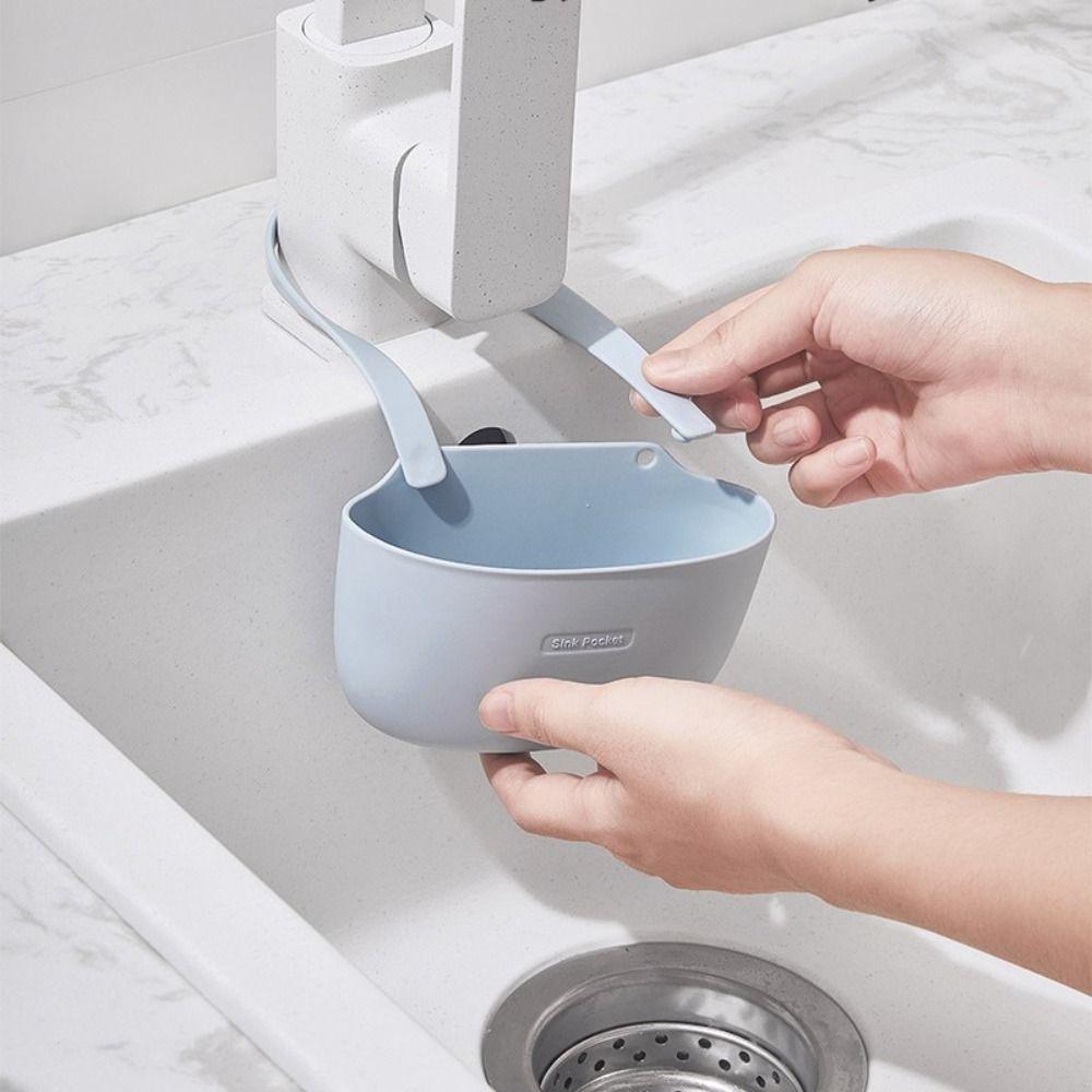 Adjustable Storage Basket Multifunction Brush Holder Portable Sink Drain Basket  Kitchen Sink