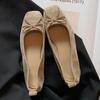 Pesstwei Leopard Print Butterfly-kont Square Toe Women Pumps Elegant Low Heels Sandals Fashion Daily Dress Shoes