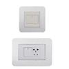1pc 8.6cmX8.6cm/7.5cmX12cm Simple Living Room Decor Home Decoration Switch Stickers Wall Sticker Switch Protective