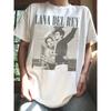 Letní tričko Oversize Unisex Lana Del Rey Ldr Sailing Tan Tričko Měkké Tričko Vintage Tričko Harajuku Casual Dámské Tričko Dámské