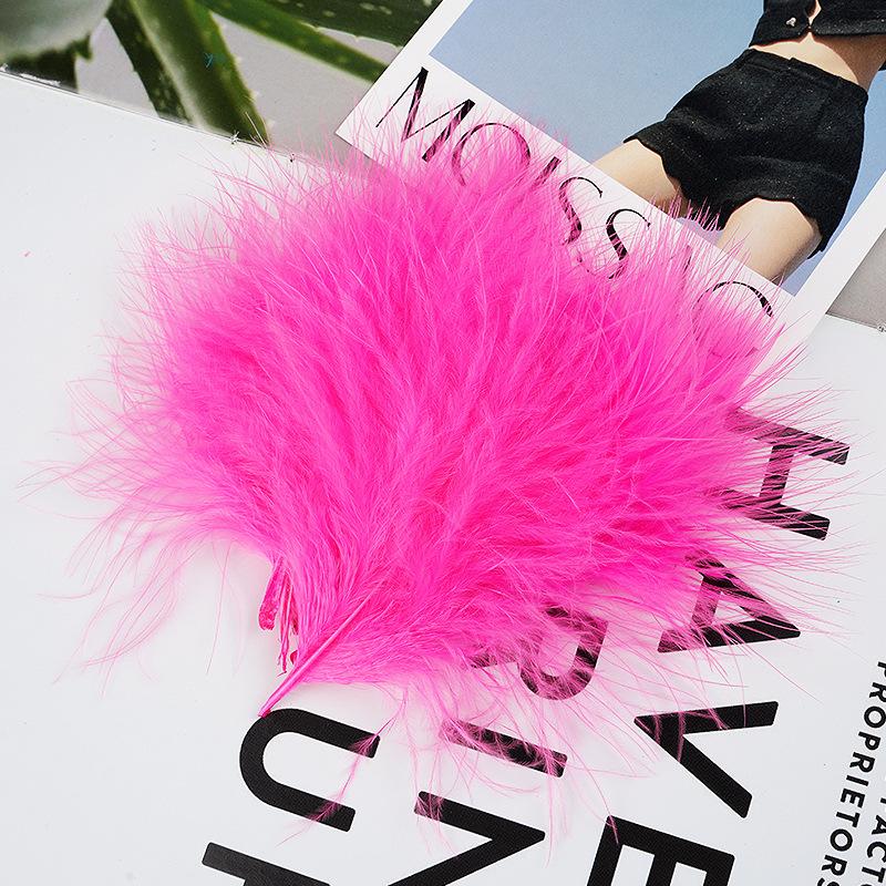 Blood vessel velvet feather turkey feather jewelry cat toy cat stick handicraft dream catcher decorative material