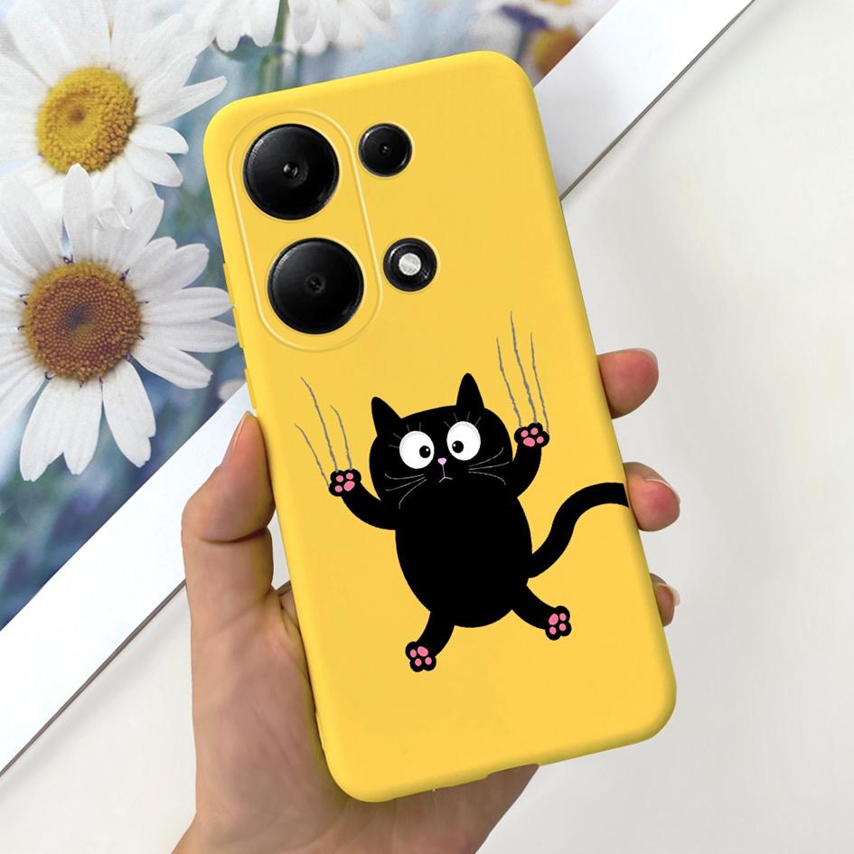 For Xiaomi Redmi Note 13 Pro 4G 2024 Case Cute Love Heart Cactus Soft Matte TPU Cover For Xiaomi Poco M6 Pro 4G Note13 Pro Coque