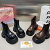 Dámské ploché boty Platforma Kotníkové boty Fad Chelsea Boty na vysokém podpatku Žena Značka Trend Nové Goth Lodičky Chůze Ležérní boty Botas Mujer