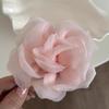 Fermacapelli Fiore in Rete Super Divino, Fermaglio a Pinza di Squalo Stile di Alta Gamma Attaccato alla Nuca, Copricapo Semplice ed Elegante