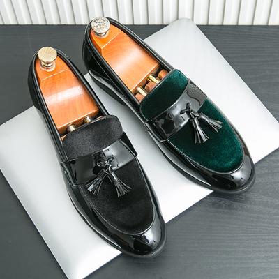 Herren Kleiderschuhe Quasten Lederschuhe Yuppie Herren Slipper Formell Leder Britischer Stil Lässige Pantoletten Leder Business Schuhe Männlich
