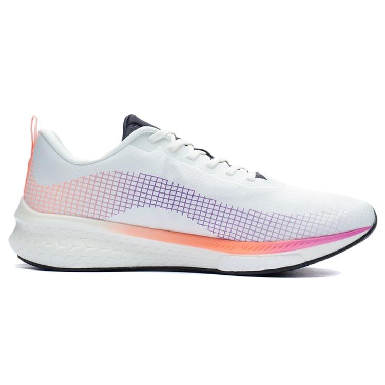 Li Ning Red Hare 5 Pro Slip Resistant, Abrasion Resistant, Supportive, Reflective Low top Running Shoes Men's White ARMR015-1