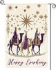 AVOIN Colorlife Happy Epiphany Garden Ag 12x18 Inch Double Sided, Three Wise Men Star of Bethlehem Jesus Christmas Yard Ou UUN