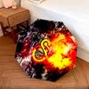Galatasaray SK  Pattern, Automatic Folding Umbrella, Portable and Foldable Design, 8 Ribs, a Christmas or Birthday Gift.