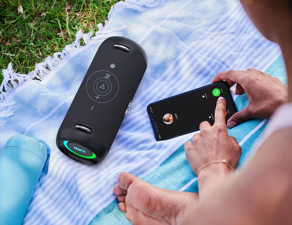 Mifa A90 Bluetooth Speaker 60W Output Power Bluetooth Speaker with Class D Amplifier Excellent Bass Performace Camping Speaker