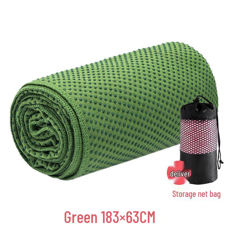 Professional Non-Slip Yoga Mat Towel - Thick, Widened, Lengthened Sweat-Absorbent Terry Cloth for Home Fitness