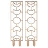2Pcs Wooden Plant Trellis Creative Shape Easy Installation Indoor Outdoor Climbing Plants Support Trellis Garden Supplies