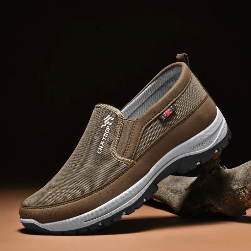 Loafers Sneakers Male Mesh Breathable Casual Shoes for Men Soft Sole Solid Color Comfortable Water Shoes Denim Man Driving Shoe