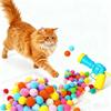 Jucărie Creativă Mini Pistol de Jucărie Pisică Jucărie Interactivă Lansare Antrenament Mingie Plus Extensibilă Joc Pentru Pisoi Animale de Companie Distracție Joacă Accesorii Animale de Companie