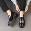Fashion New Men Fashion Loafers Black Platform Non-slip Lightweight Comfortable Brand Leather Shoes Gentleman Social Shoes Men 38-46