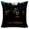 Halloween Pillow Pumpkin Little Witch Horror Cushion Linen Cushion Cover Holiday Party Pillow Cover Bed Backrest