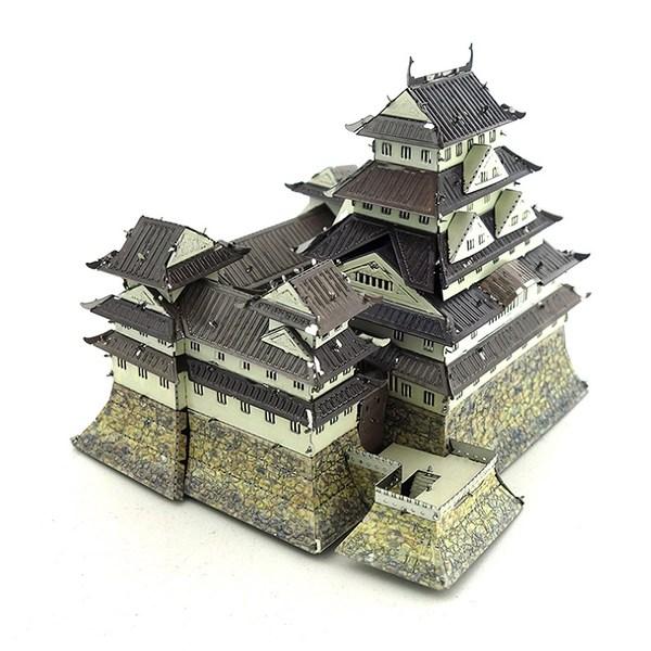 Bálsamo de miel real, metal, purl, arquitectura asiática, castillo de Osaka, serie Horyuji, rompecabezas en 3D de Corea