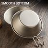 Pure Titanium Outdoor Portable Snow Bowl Folding Bowl Tableware Rice Bowl Camping Picnic Special Tableware