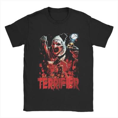 Men Women's Santa Art The Clown Terrifier 3 Horror Movie Christmas Graphic T Shirt Apparel  T Shirts Tee Clothing Original#Color(12)