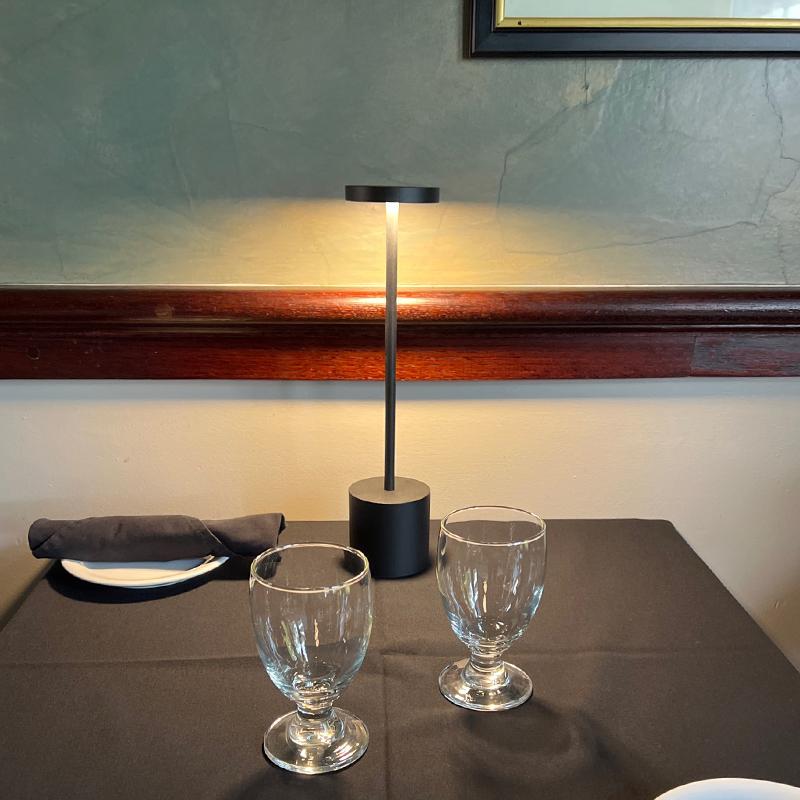 Aluminum Alloy Decorative Table Lamp LED Waterproof Rechargeable Night Light Touch Dimming Bar Living Room Reading Camp Light