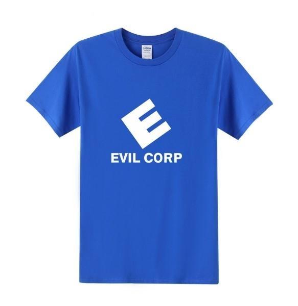 Mr Robot Evil Corp Logo T Shirts Men Tshirt Summer Short Sleeve Cotton Mr Robot T Shirt Tops Free Shipping