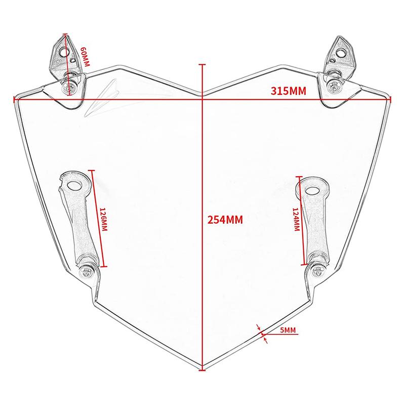 For BMW R1200GS R1250GS ADV LC Clear Motorcycle Headlight Guard Protector Lens Cover Off-Road Riding Protective Shield