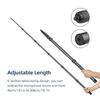 HUNYA Handheld Microphone Boom Arm, 6 Sections, Extendable Microphone Arm, Carbon Fiber Boom Pole, for Microphones, 14-inch Screw & Thread, with Foam