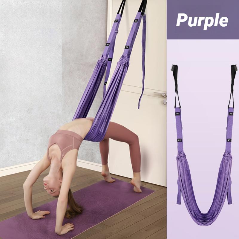 Verstellbarer Aerial Yoga Gurt Zugseil Frauen Hängematte Dehnung Beine Spagat Trainer Weiblicher Fitnessstudio Gürtel Schaukel Dehnung Fitness