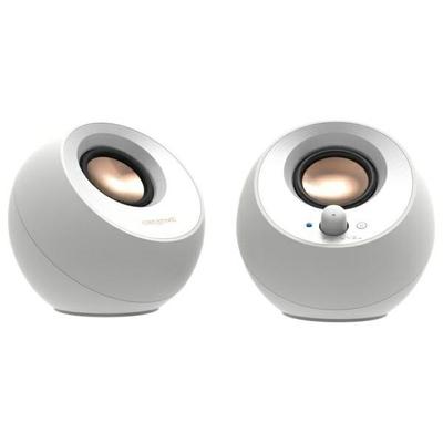 Altoparlanti Creativi Per Computer Pebble 2.0 V3 Bianco/White Bluetooth 5.0 Usb-C