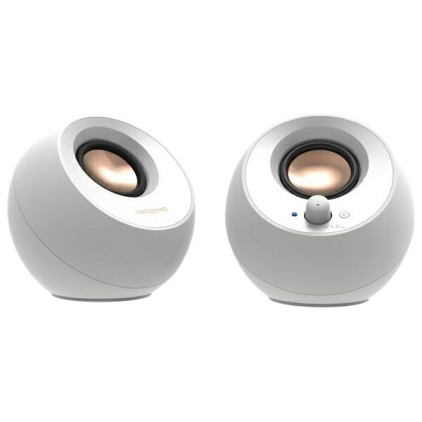 Altoparlanti Creativi Per Computer Pebble    2.0 V3 Bianco/White Bluetooth 5.0 Usb-C