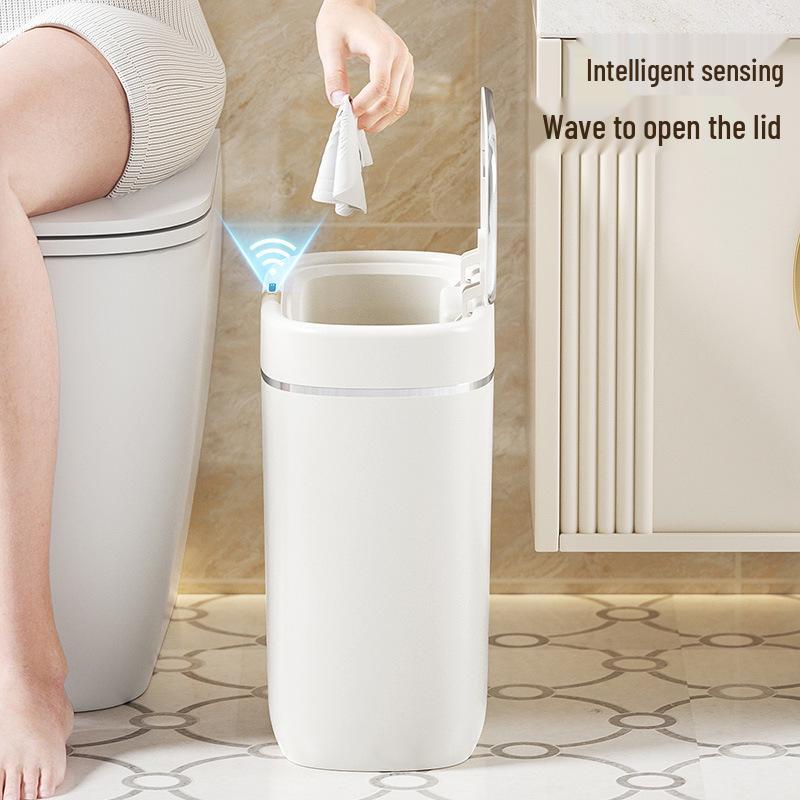 2025 Smart Sensor Trash Can for Home – Automatic Induction Bin for Bathroom & Living Room