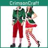 Vibrant Xmas Party Fancy Dress With Soft Touch Velvet Santa's Helper Costume