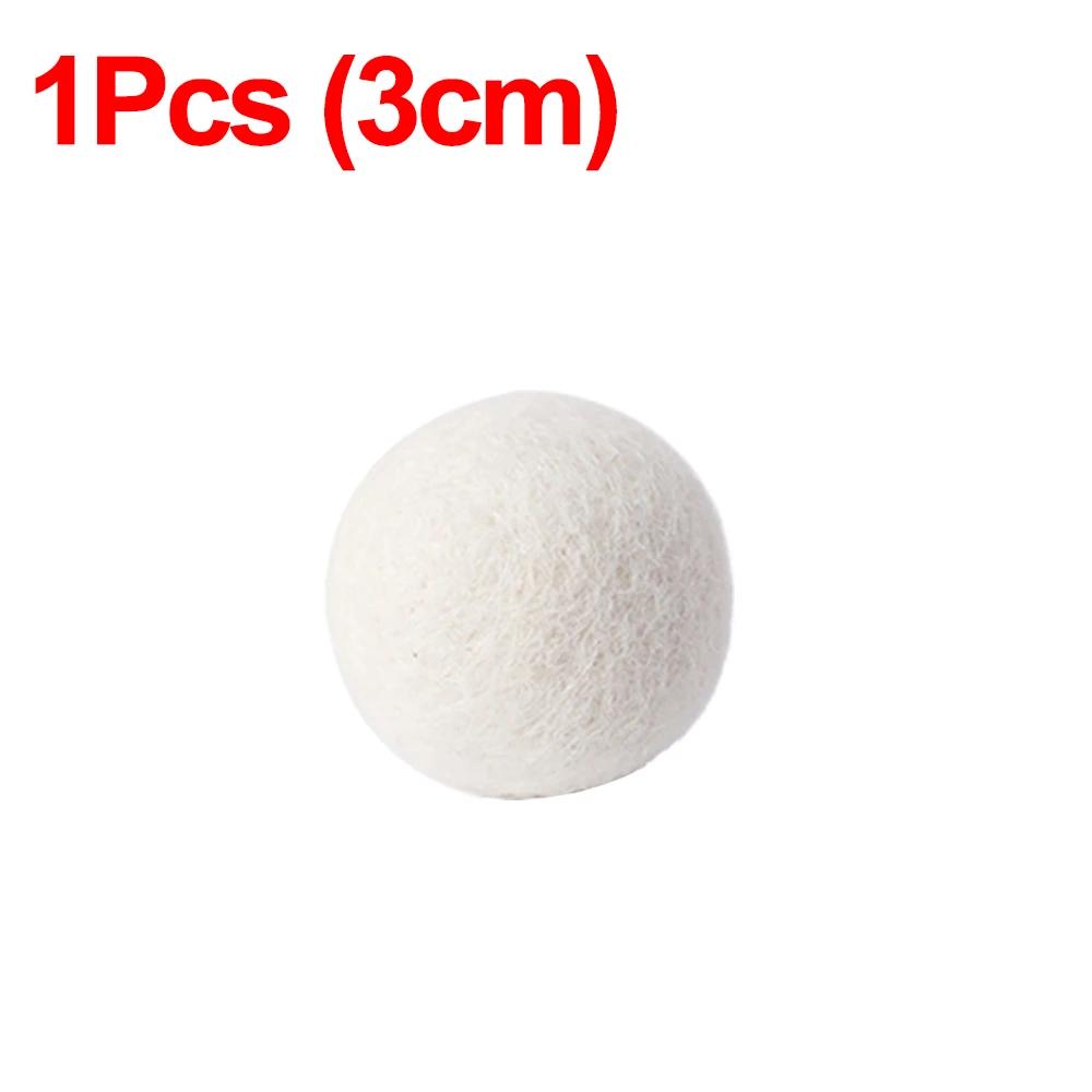1/3/6Pcs Reusable Wool Dryer Balls Clothes Softener Laundry Fleece Dryer Ball Kit Home Clothes Dryer Washing Machine 3/4/5/6/7cm