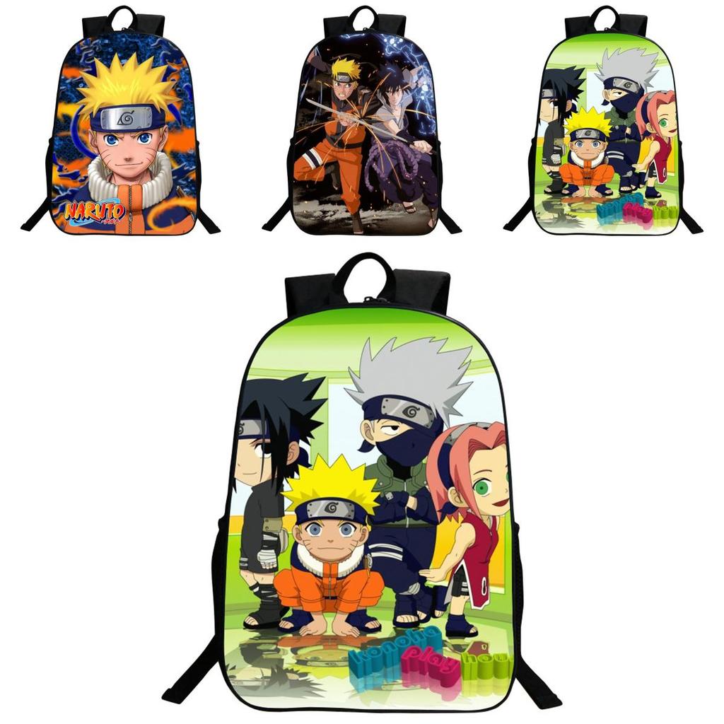 Stylish Anime Naruto Book Bag With Durable Design And Adjustable Shoulder Straps