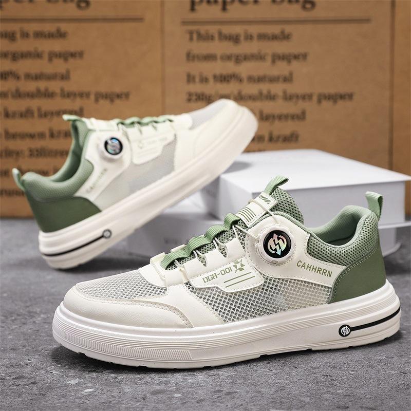 Mesh Men's Shoes Spring Summer 2025 New Board Shoes Student Casual Little White Shoes Men's Breathable Sports Trendy Shoes Men